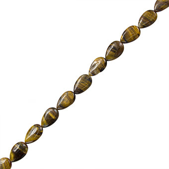 Ojo De Tigre Gota 15x10mm Cafe