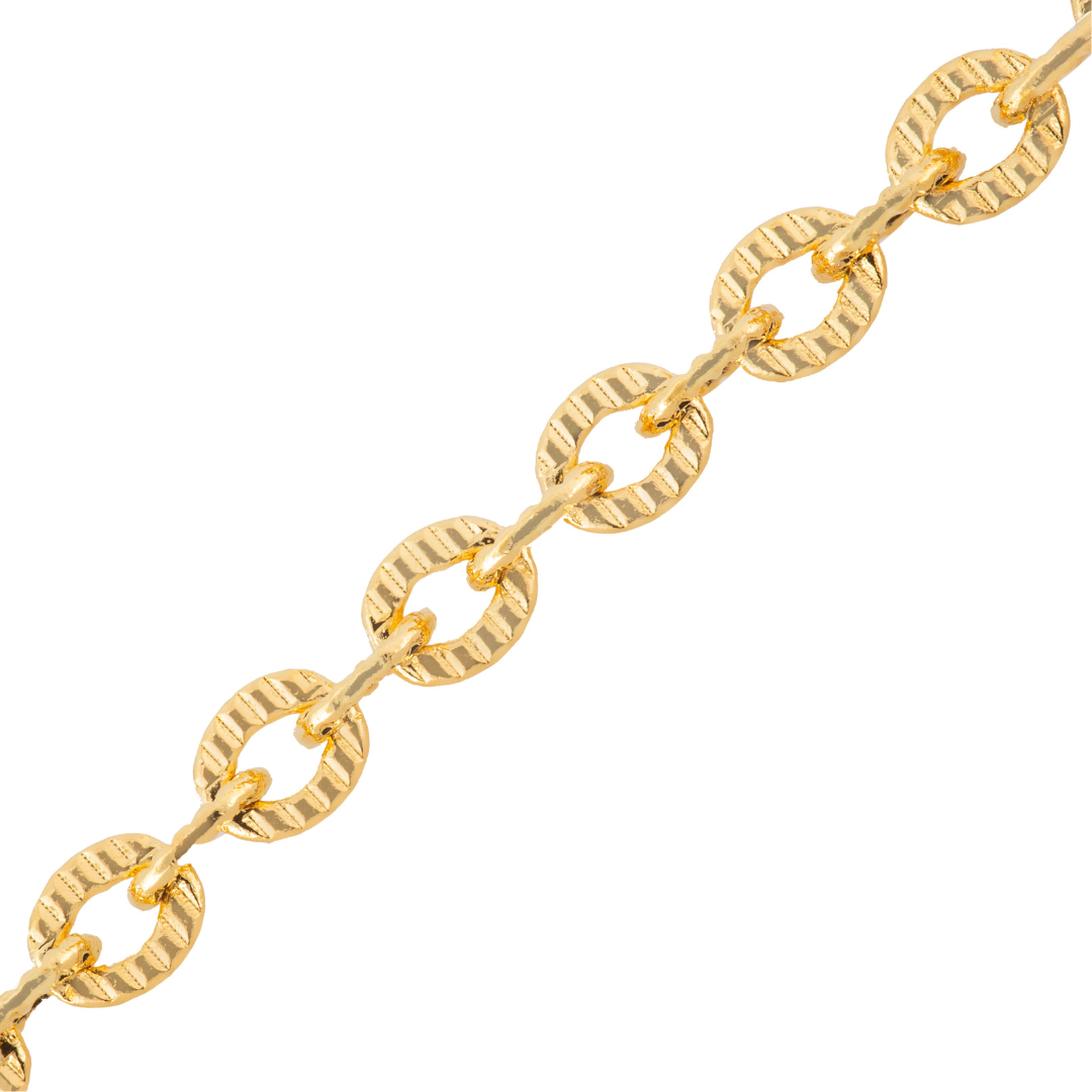 Cadena Karati 4x3mm Dorado