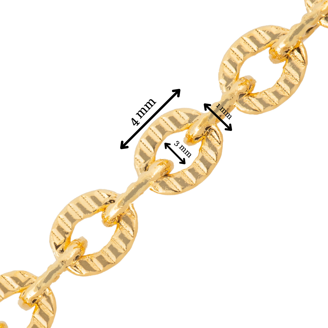 Cadena Karati 4x3mm Dorado 3