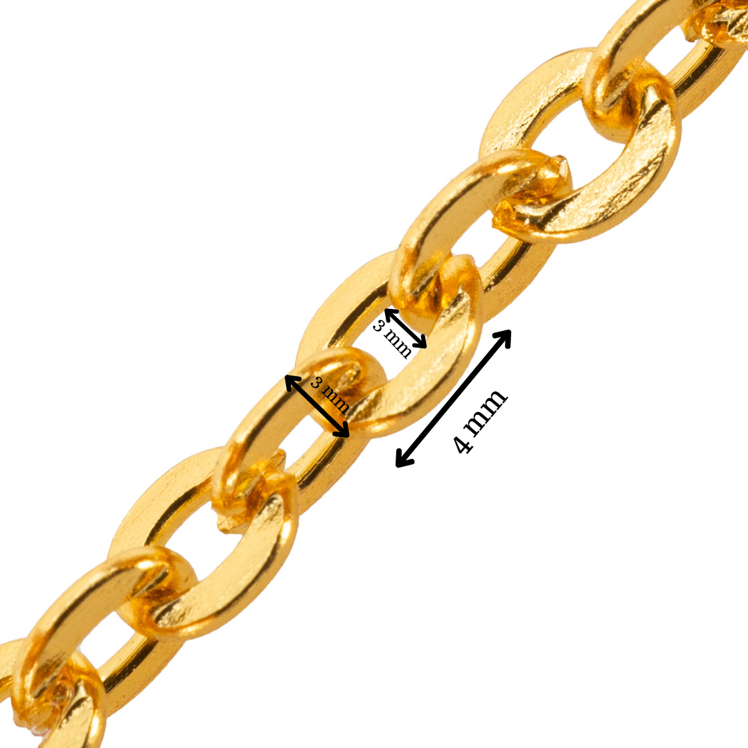 Cadena Karati 4x3mm Dorado 3