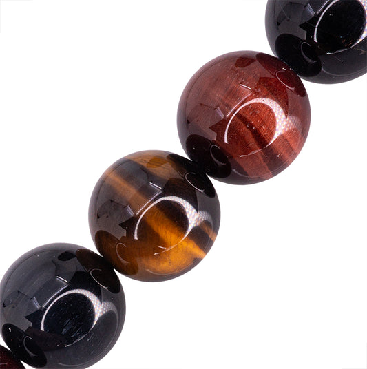 Ojo de Tigre Esfera de Tres Colores 18mm Café