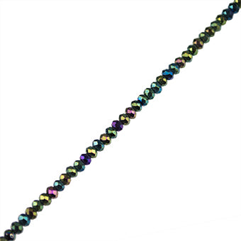 Pirita Rondela Facetada 2.5x3.5mm Morado