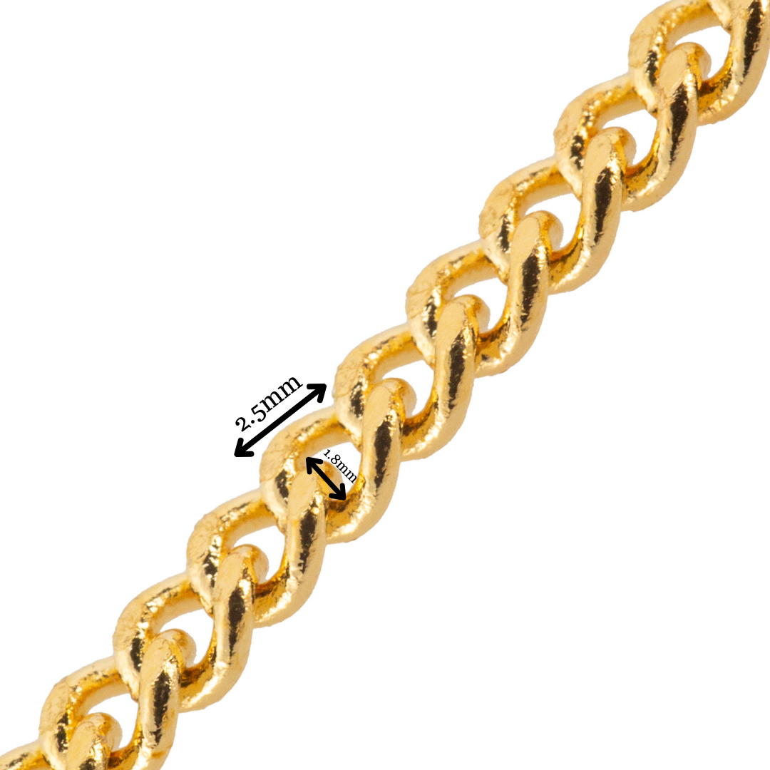 Cadena Karati 2.5x1.8mm Dorado 3