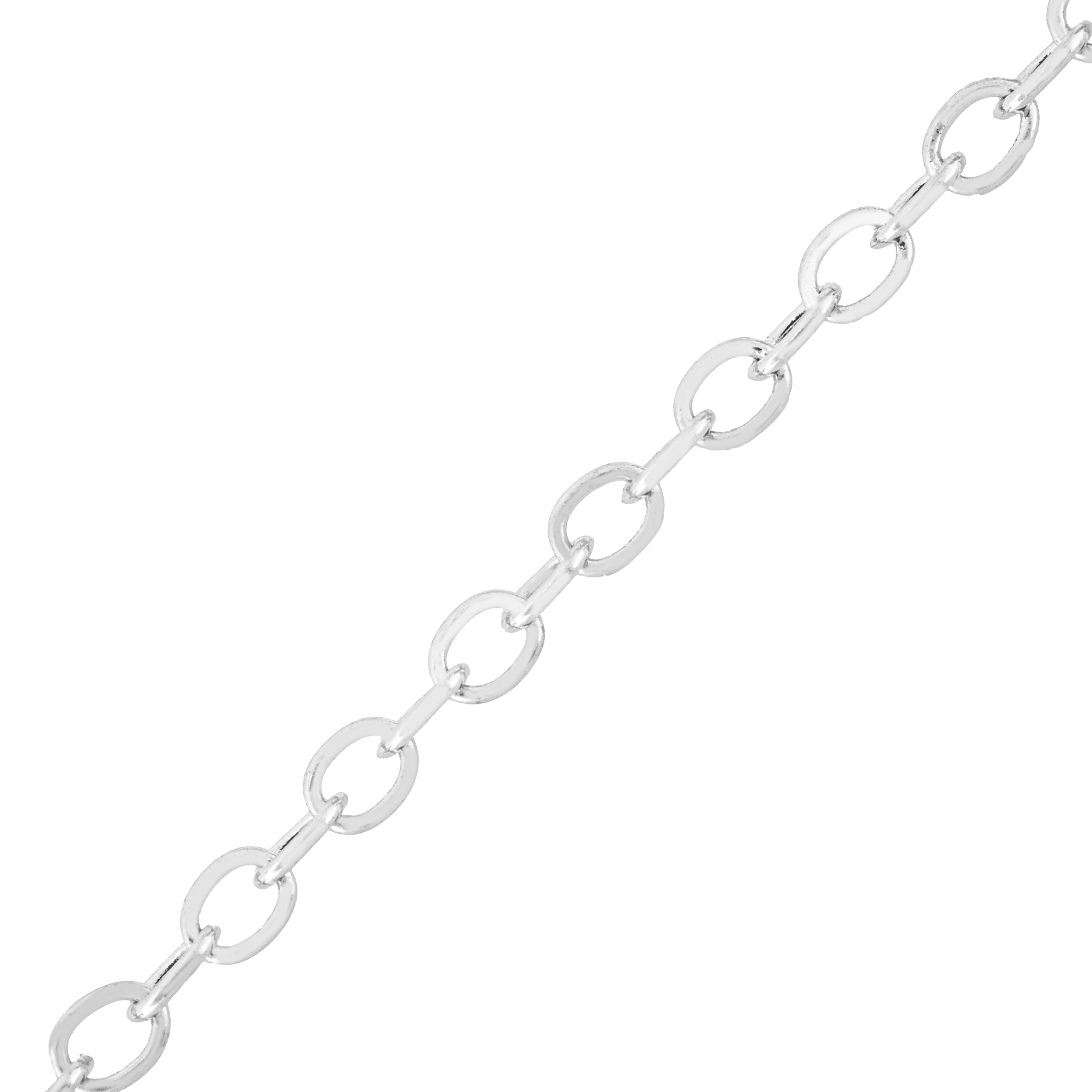 Cadena Karati 2.5x2mm Plateado