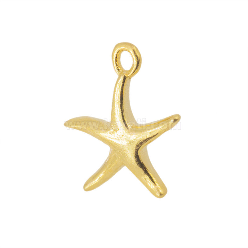 Dije Chapa Estrella de Mar 12.3x11mm Dorado