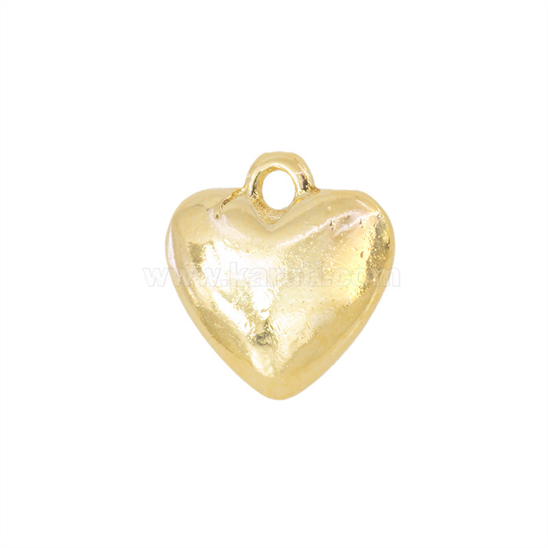 Dije Chapa Corazón 9x8.7mm Dorado