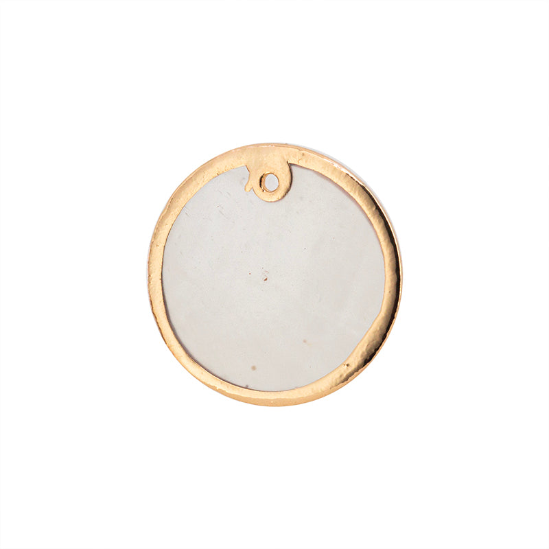 Dije Concha Redondo 20mm Dorado