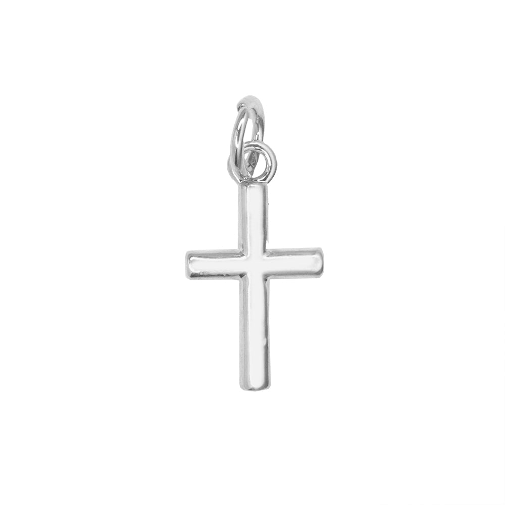 Dije Cruz 15x8.2mm Plateado