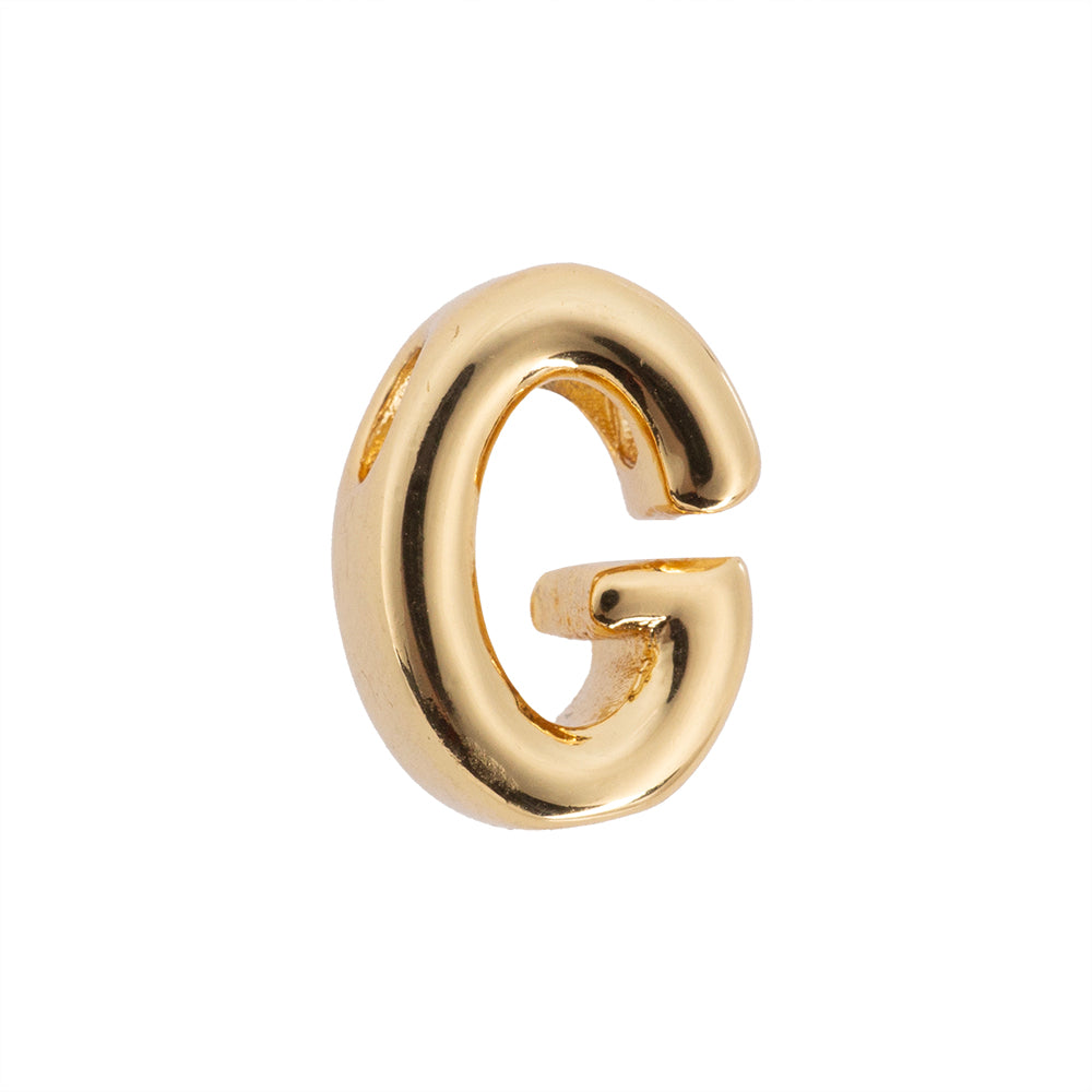 Dije Chapa Letra G 13x9mm Dorado