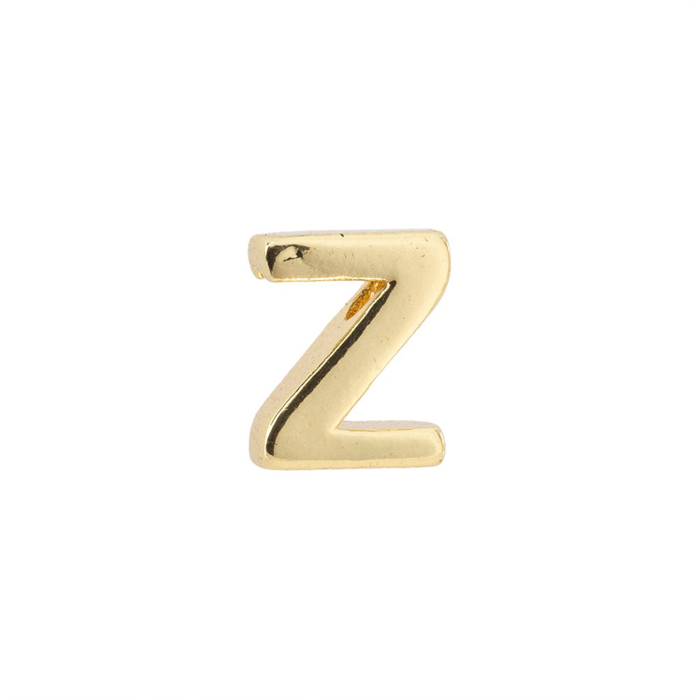 Dije Chapa Letra Z 8.5x6mm Dorado