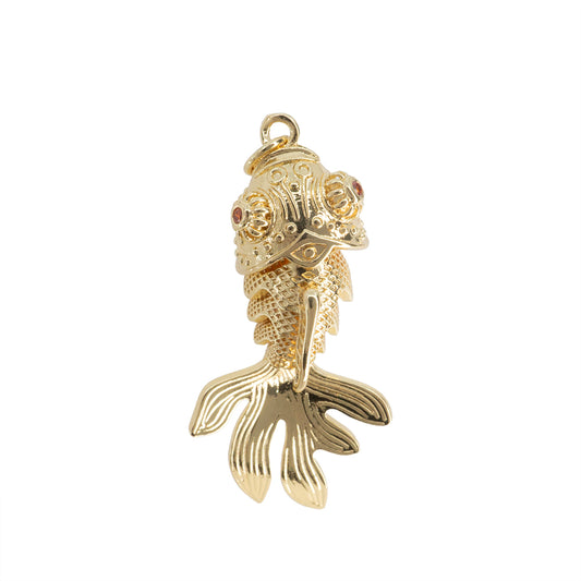 Dije Pez Coi 35x12mm Dorado