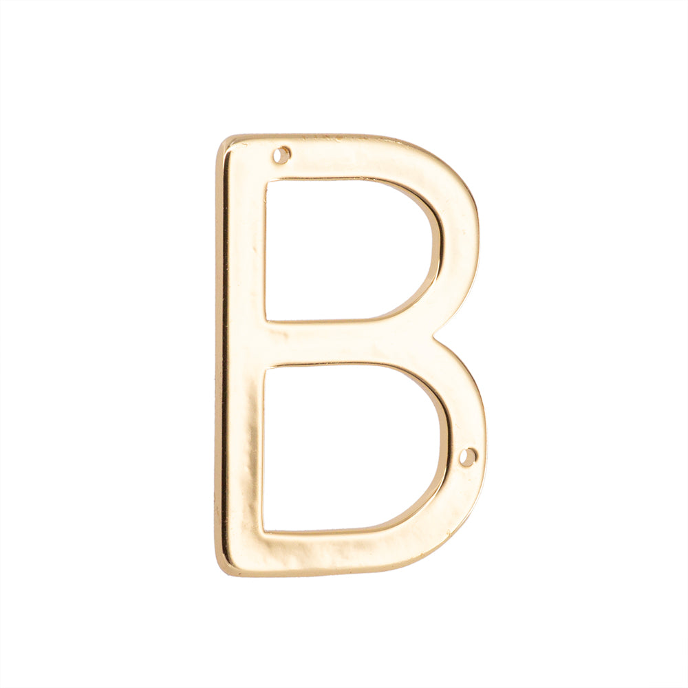 Dije Chapa Letra B 30x20mm Dorado