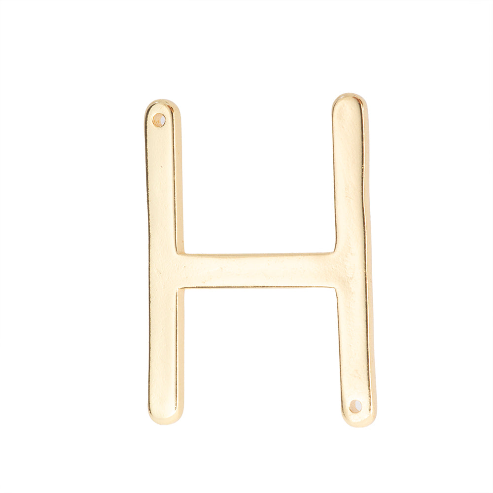 Dije Chapa Letra H 30x20mm Dorado