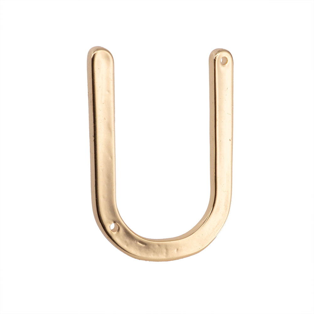 Dije Chapa Letra U 30x20mm Dorado