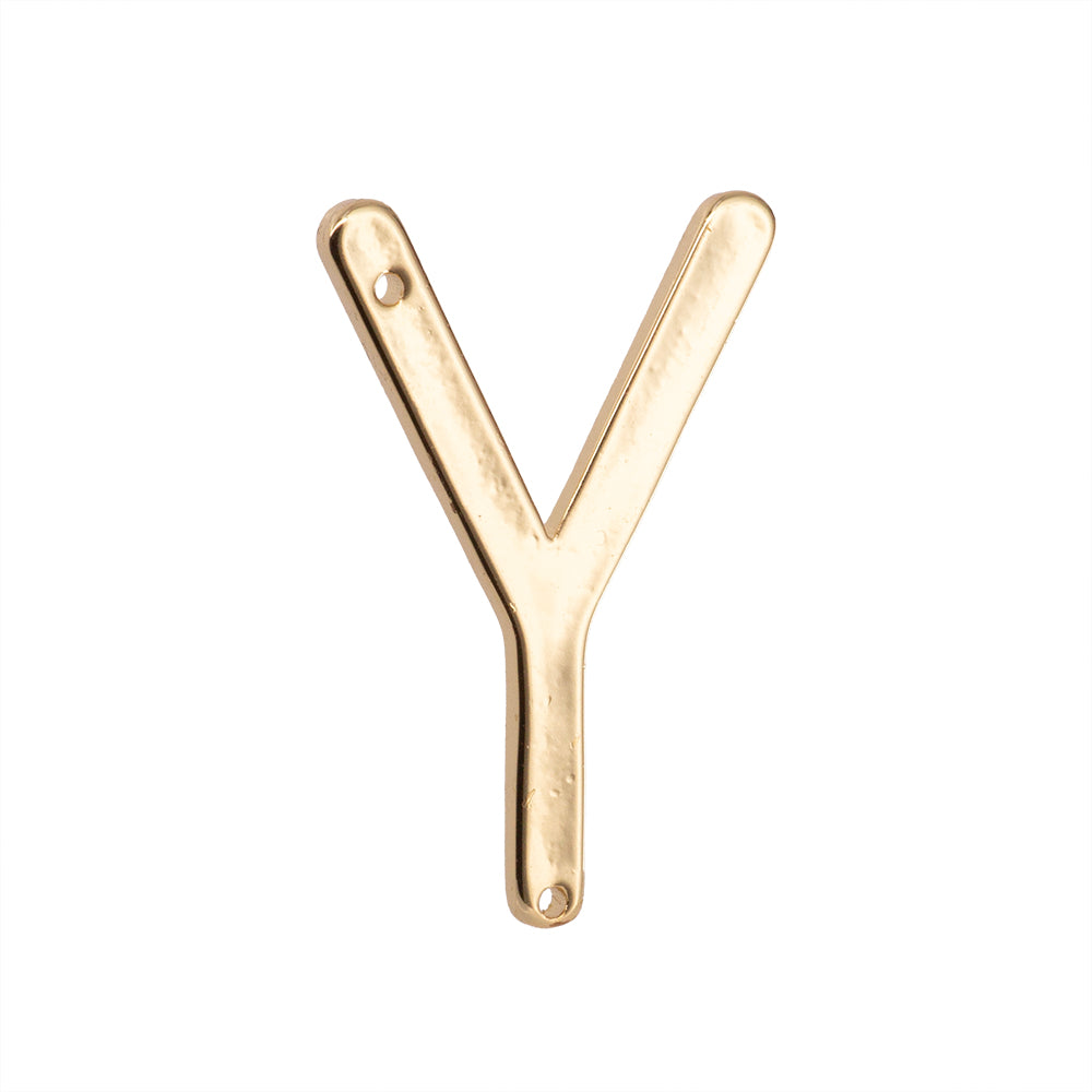 Dije Chapa Letra Y 30x20mm Dorado
