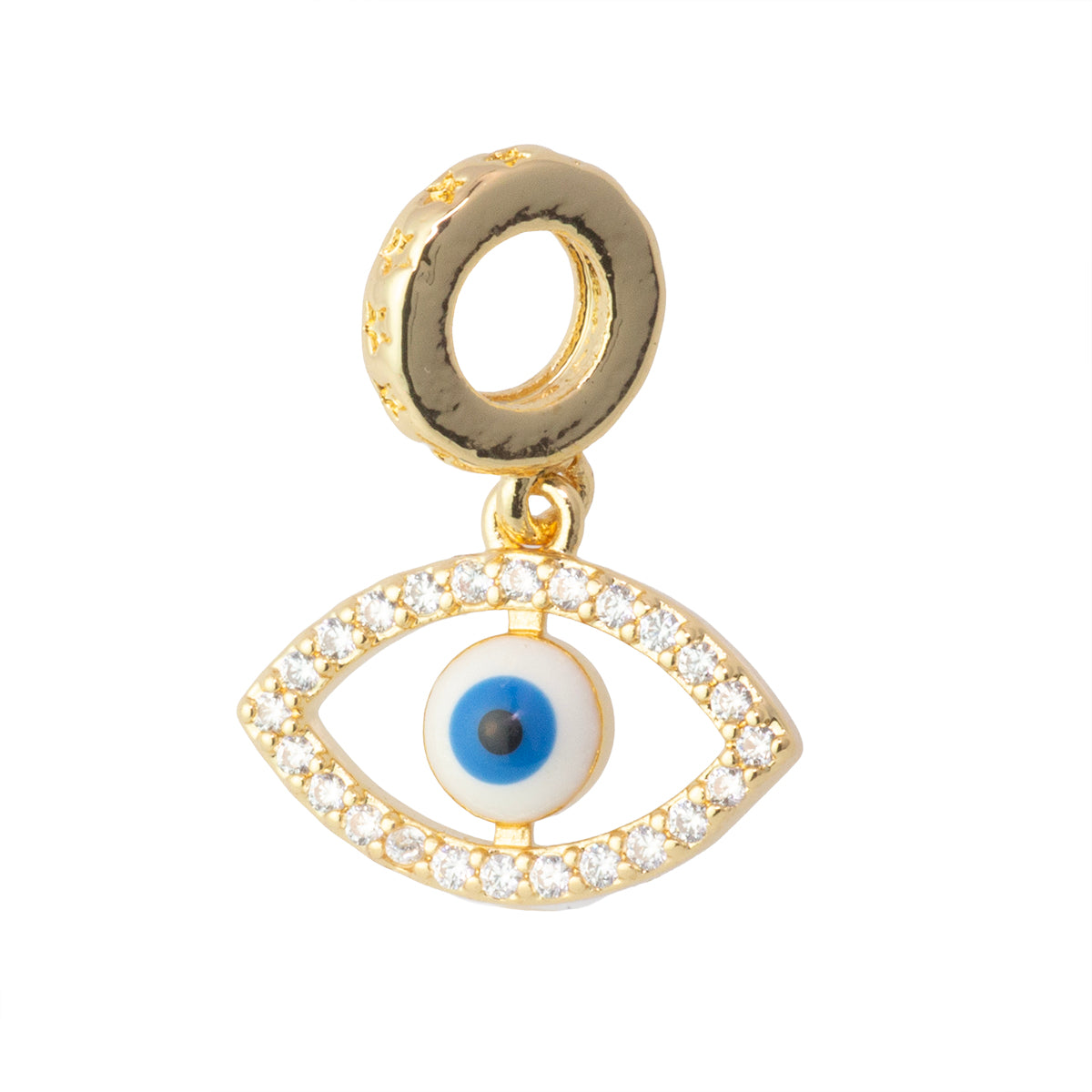 Dije Ojo con Circonia 11x2mm Dorado