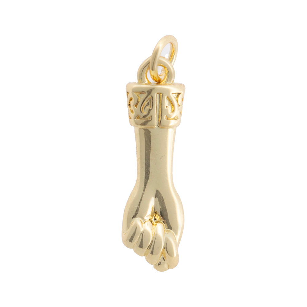 Dije Puño 22x6.5mm Dorado