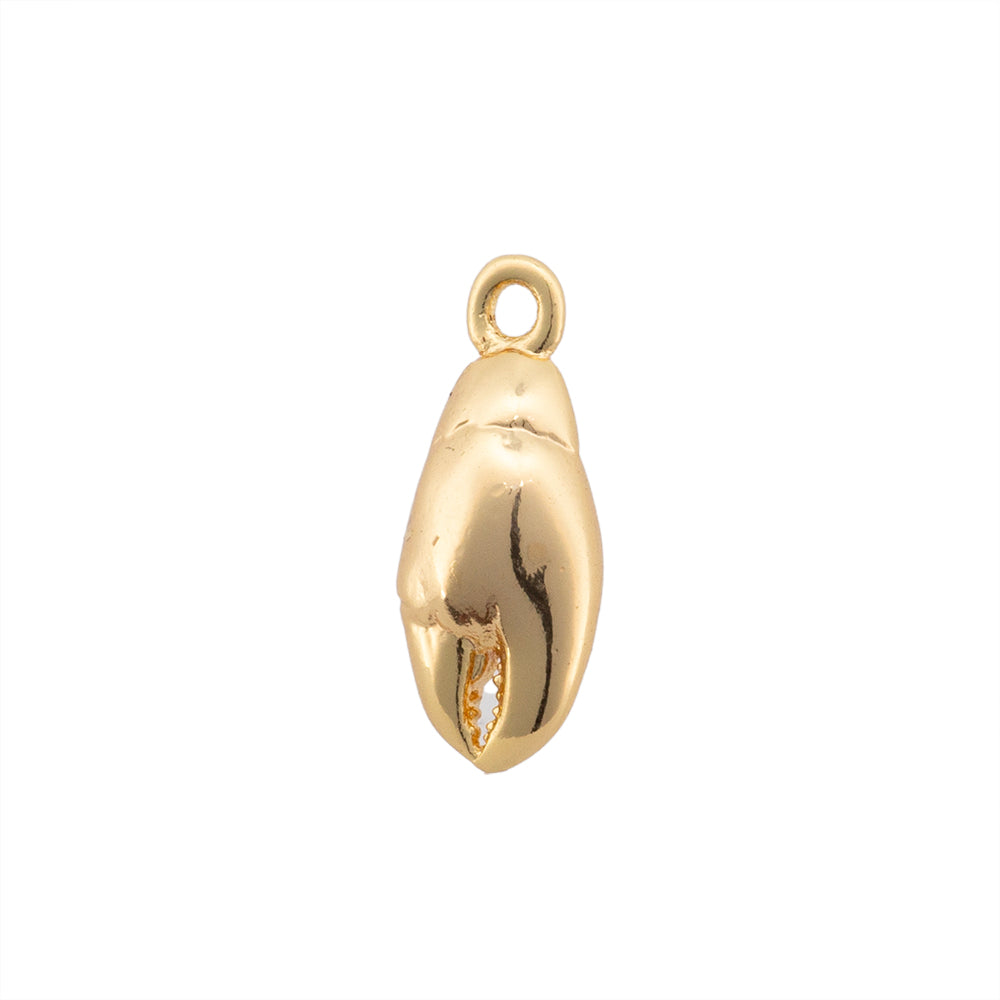 Mini Dije Pinza de Cangrejo 14x6mm Dorado