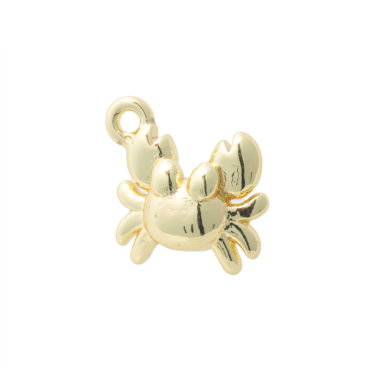 Mini Dije Cangrejo 12.5x9.5mm Dorado