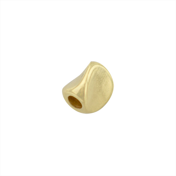 Separador Chapa Oval 5x4.5mm Dorado Brillante