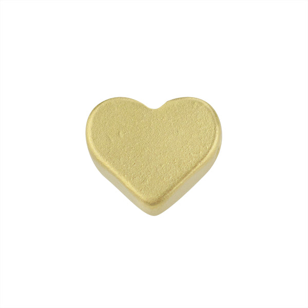 Separador Corazón 7x6mm Dorado Satinado