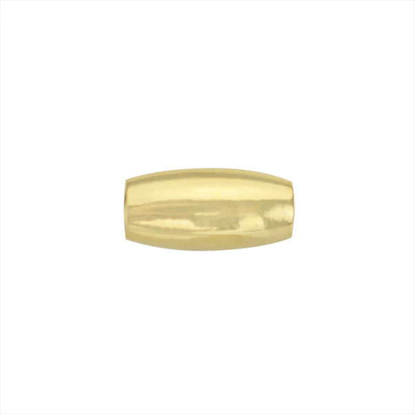 Separador Chapa Oval 8x4mm Dorado Brillante