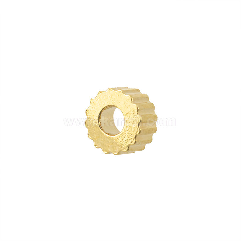 Separador Chapa Rondela Engrane 1.2x3.5mm Dorado Brillante