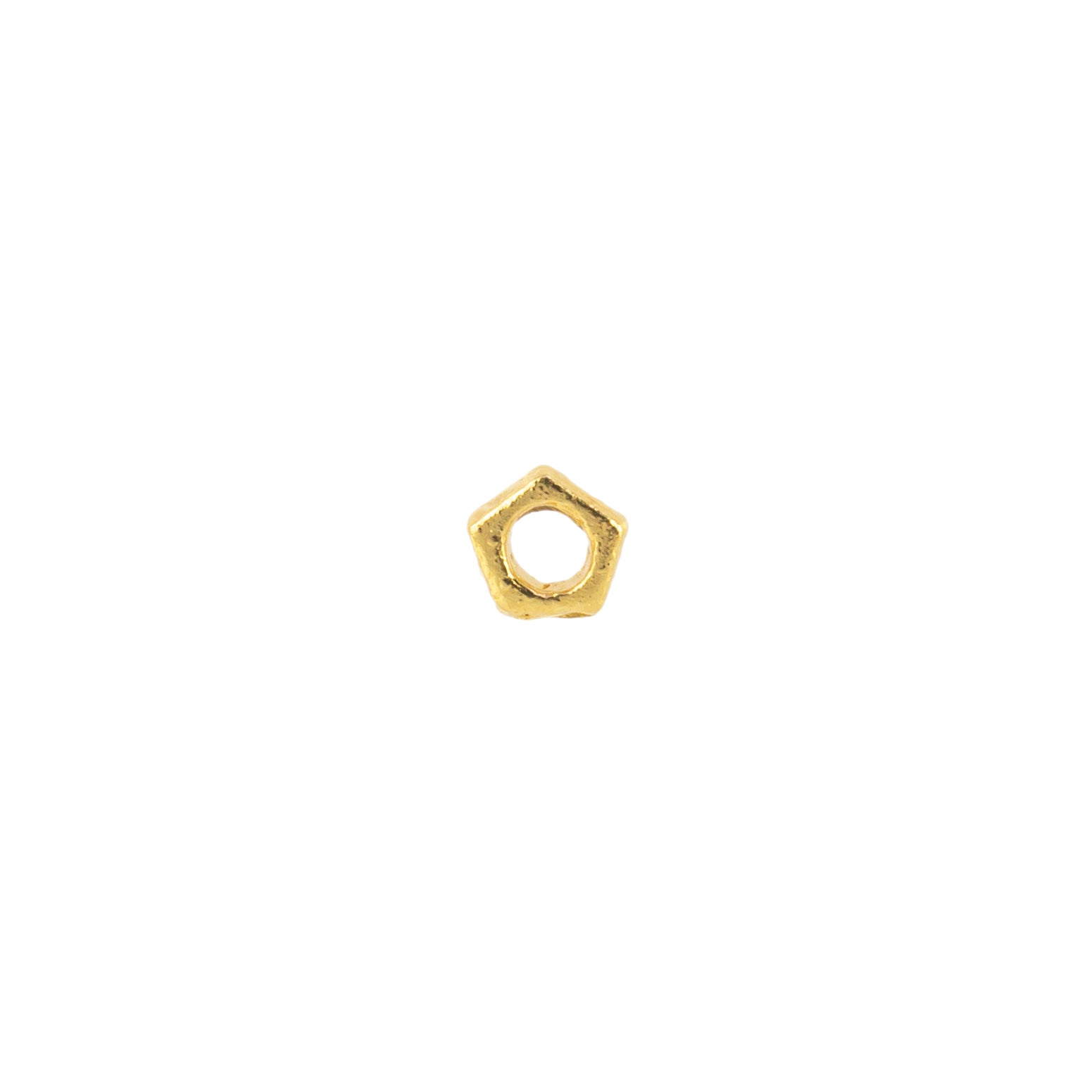 Separador Chapa Pentágono 0.9x2.8mm Dorado Brillante
