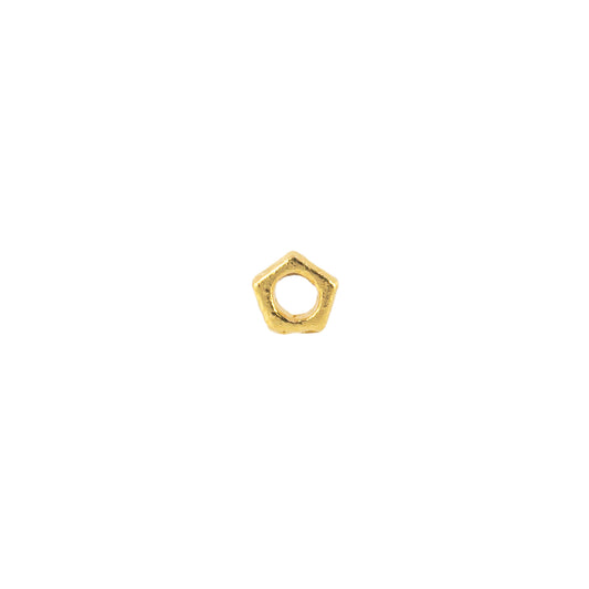 Separador Chapa Pentágono 0.9x2.8mm Dorado Brillante