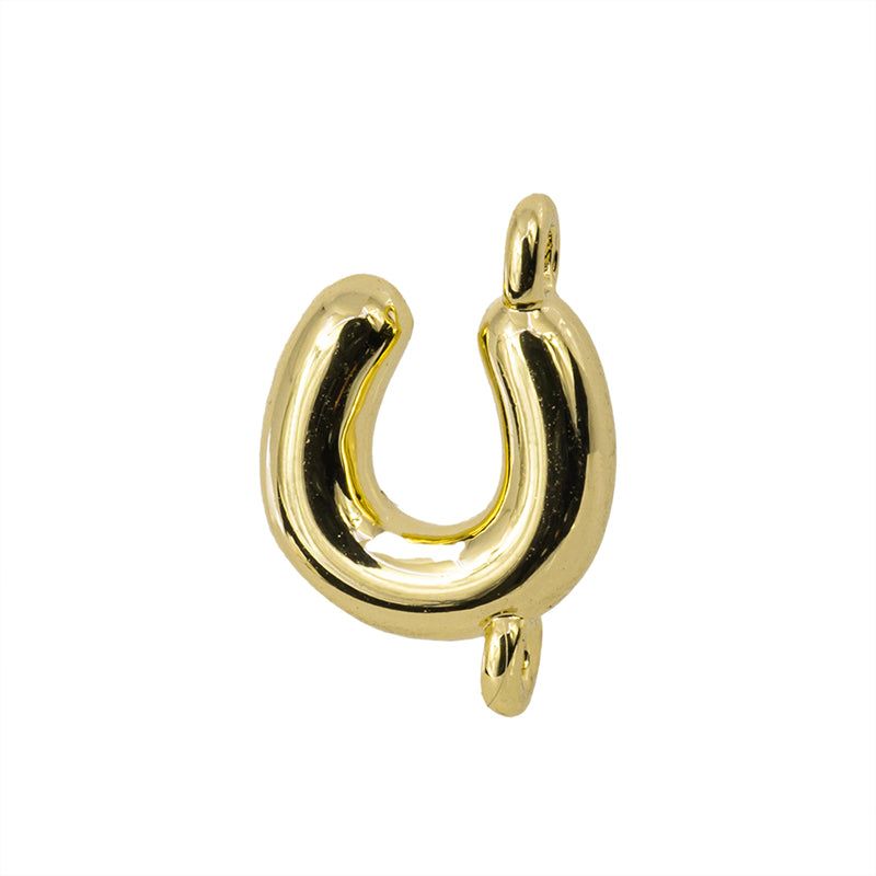 Mini Separador Letra Globo U 10.8x7.5mm Dorado