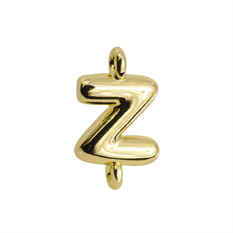 Mini Separador Letra Globo Z 11.4x6.5mm Dorado