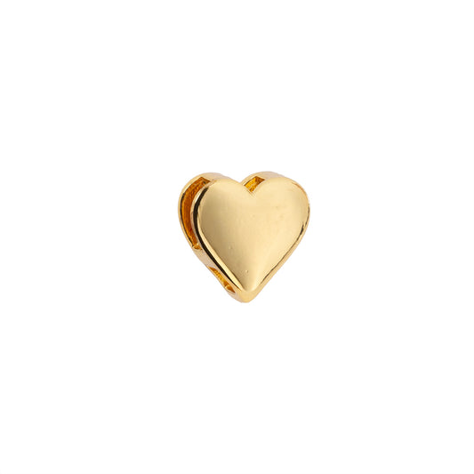 Separador Corazón 7.5x8mm Dorado