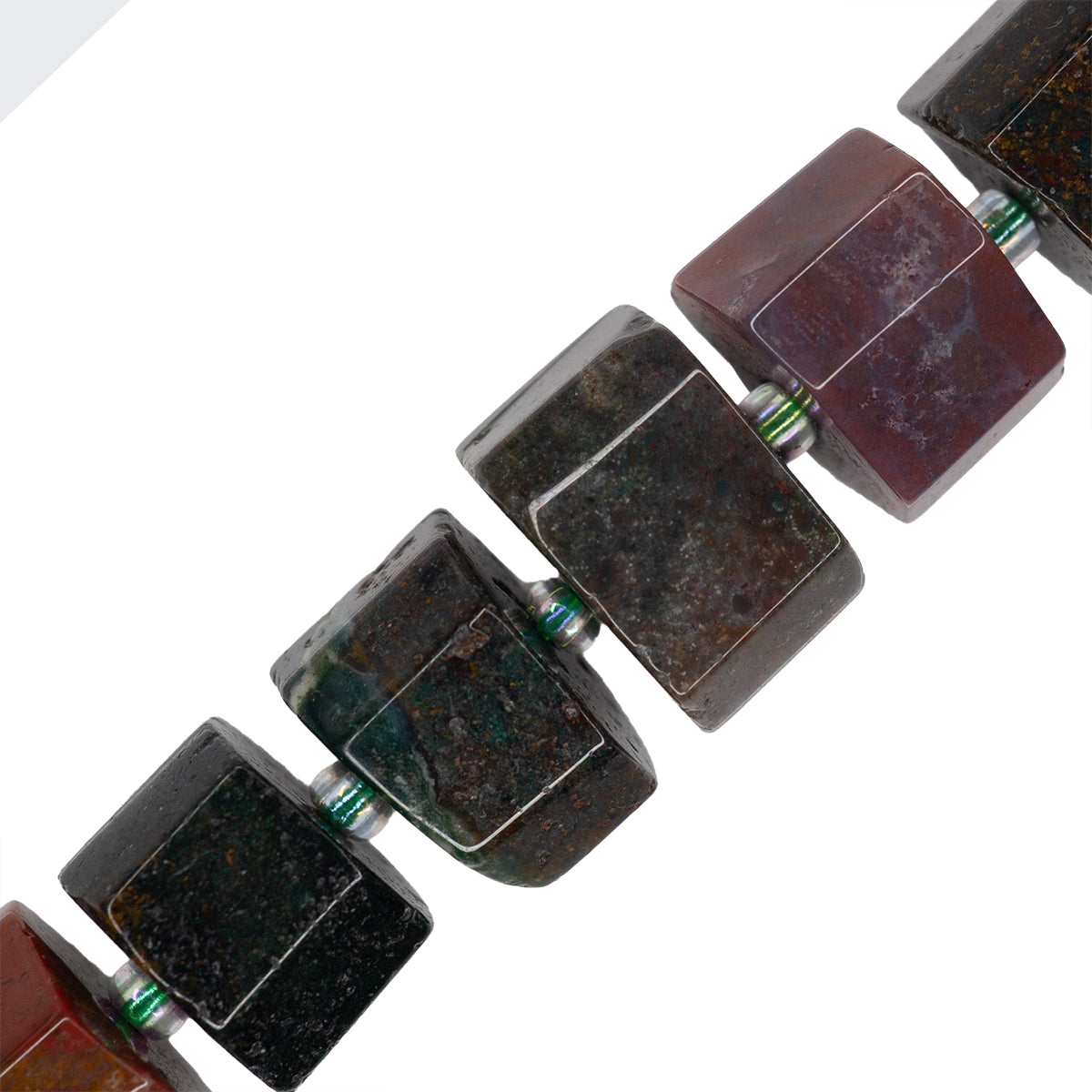 Ágata India Róndela Facetada Irregular 7.5-8.5x11-14mm Multicolor