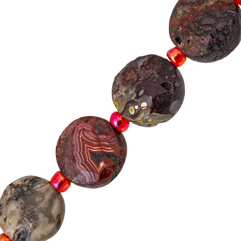 Agata Laguna Lance Luneta 10mm Multicolor