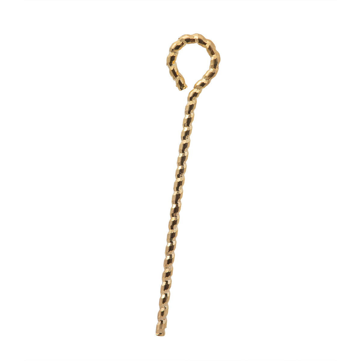 Alfiler Ojal con Textura 20x.7mm Dorado