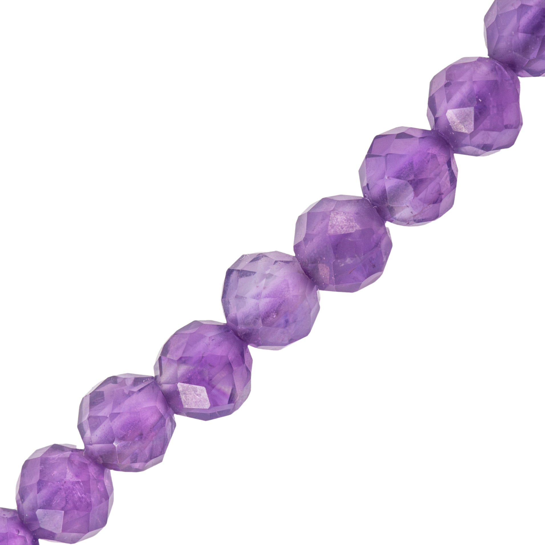 Amatista Esfera Facetada 3mm Morado
