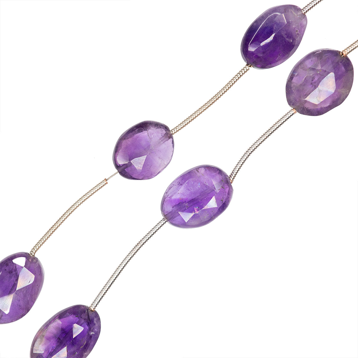 Amatista Oval Facetado Varias Medidas 8-13x6-11mm Morado