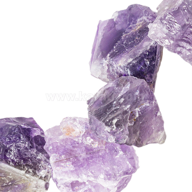 Amatista Nugget Rustico Perforacion Superior 15-20mm Morado Mate