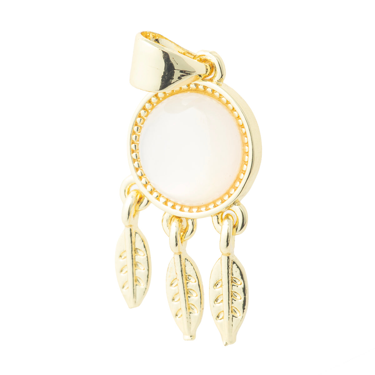 Dije Atrapasueños con Madre Perla 21.5x10.5mm Dorado