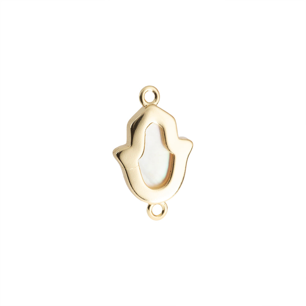 Separador Mano con Madre Perla 16x9.8mm Dorado
