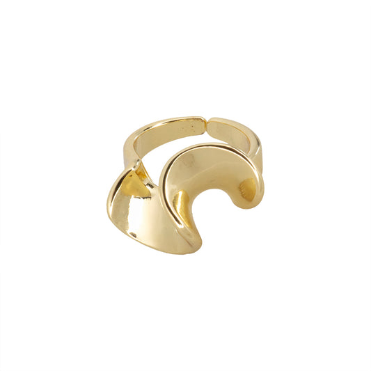 Anillo Chapa Ajustable Dorado 