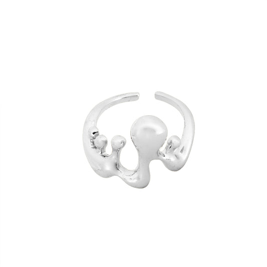 Anillo Ajustable Plateado