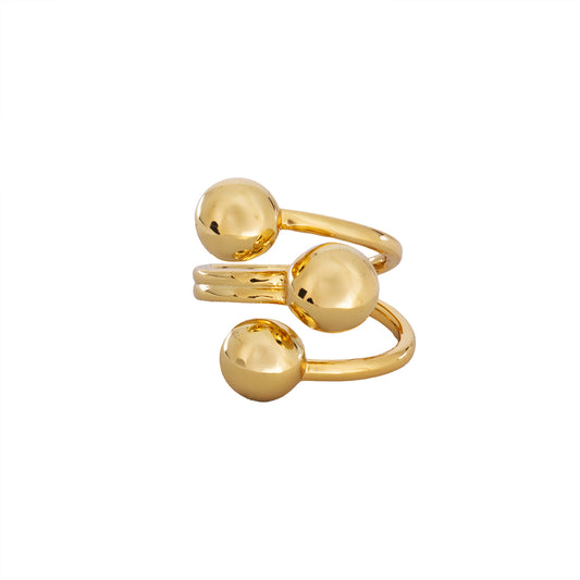 Anillo Chapa Ajustable Dorado