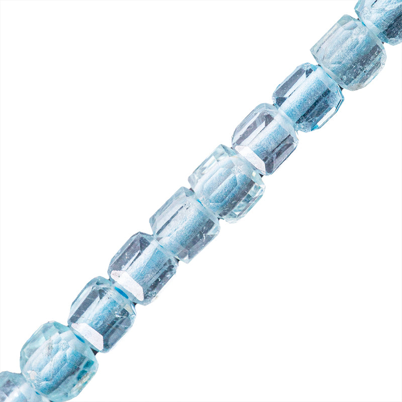 Apatita Cubo Facetado 2mm Azul