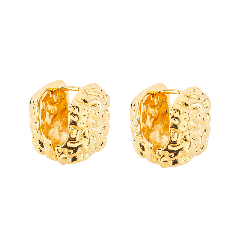 Arracadas Chapa Cuadro 15.70x16mm Dorado