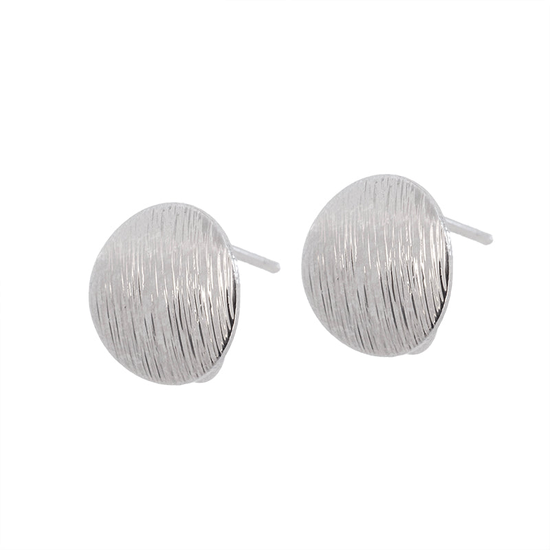 Aretes Redondo con Argolla 10mm Plateado