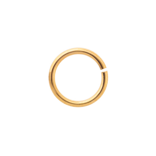 Argolla Sencilla 7x1mm Dorado Brillante
