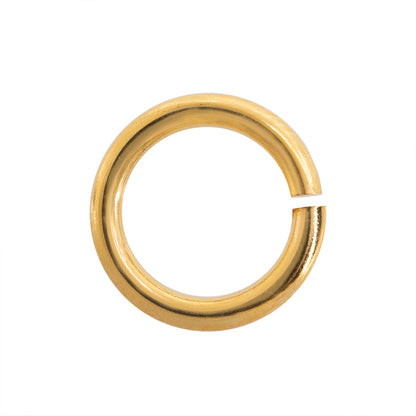 Argolla Sencilla 10x1.5mm Dorado Brillante