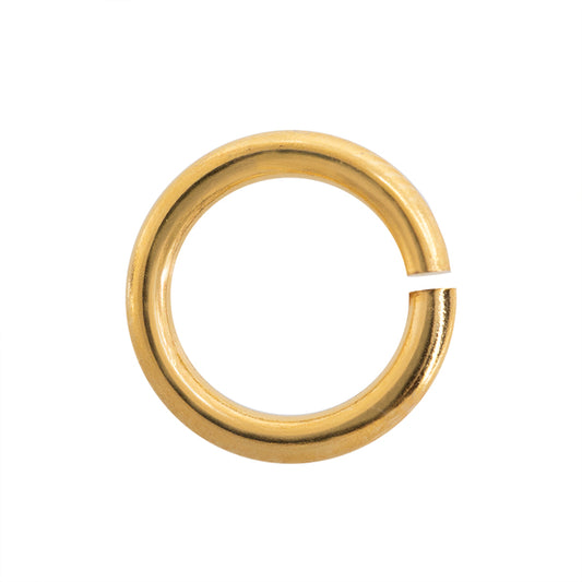 Argolla Sencilla 10x1.5mm Dorado Brillante