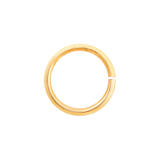 Argolla Sencilla 14x1.5mm Dorado Brillante